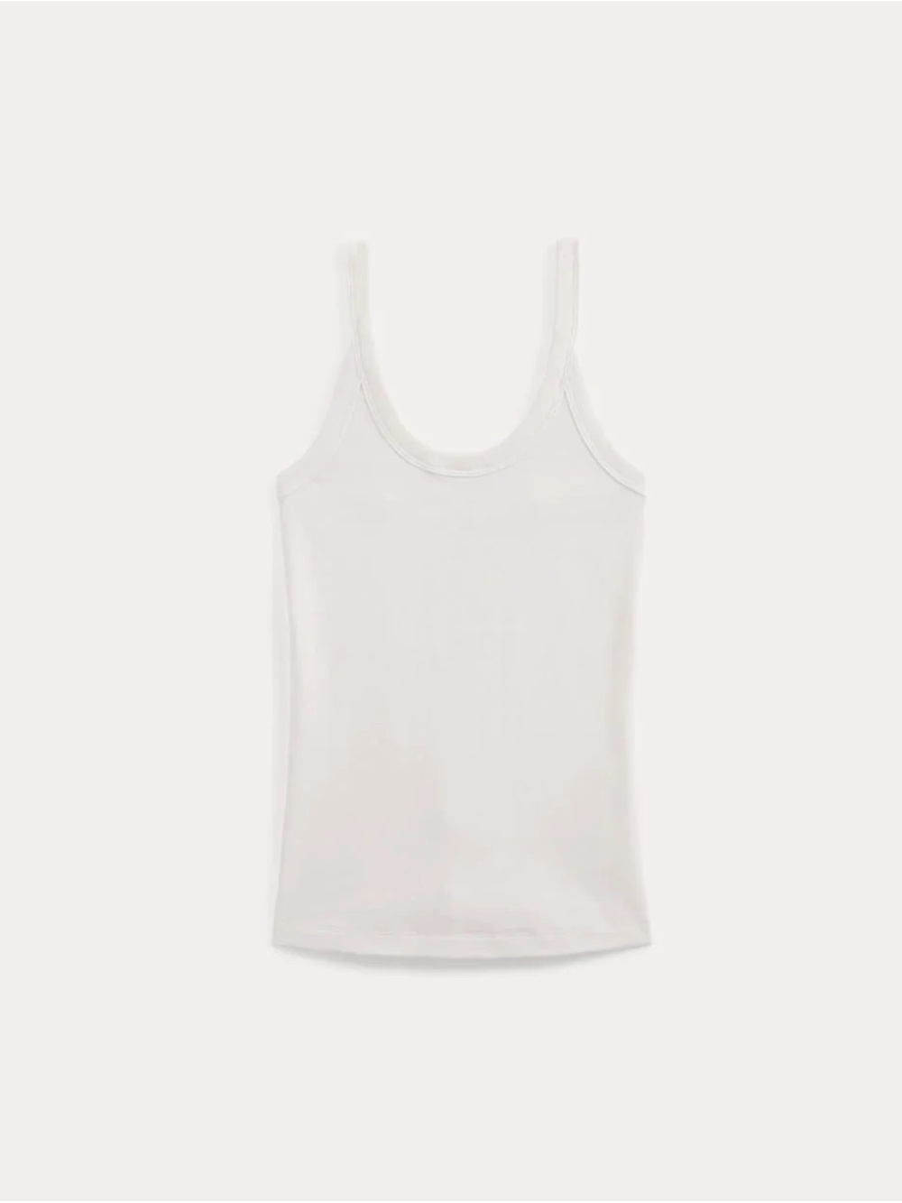 Everlane Retrosoft U-Neck Tank Bone White Size M